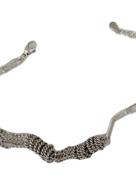 小众轻奢爱心手链女潮链条高级感