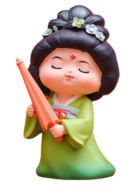 古风唐仕女ins唐宫夜梦汉服娃娃