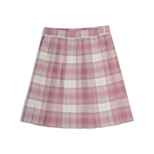 中牌制服馆 树莓红茶JK制服格裙全涤百褶裙短裙甜美少女校园风