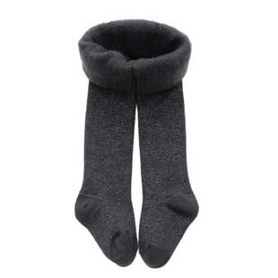 儿童加绒亮丝打底裤宝宝加厚薄绒连体袜女童闪闪连裤袜亮晶晶外穿