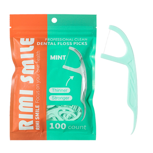 超细高拉力清新薄荷牙线棒一次性塑料牙签牙线细滑剔牙线口腔清洁