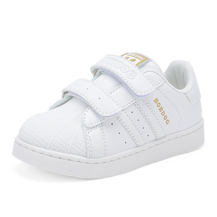 巴布豆童鞋男童鞋子春秋款2025新款时尚休闲小白鞋女儿童运动鞋男