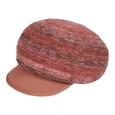 新款超细羊驼毛混色针织帽