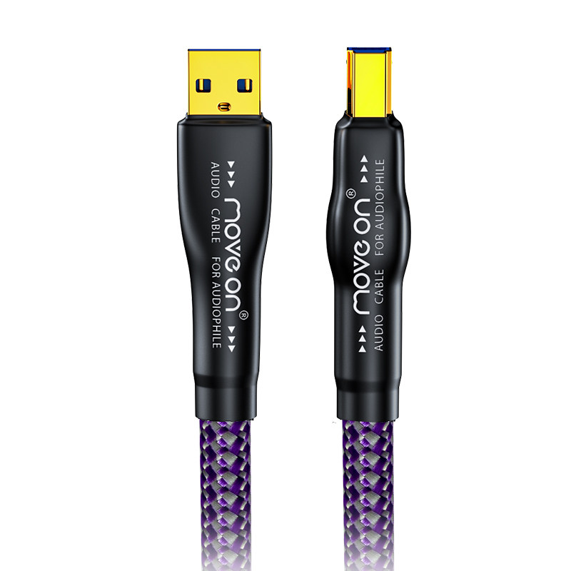 天毒6N单晶铜USB3.0解码线A-B电脑连接高速硬盘解码器数播音频线