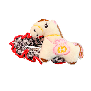 儿童小马发夹前额刘海夹子头饰2026马年新款发饰女童大号发卡女孩