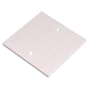 铝合金底盒盖板86型地面插座盖板银色地插用盲板线盒盖子无孔面板