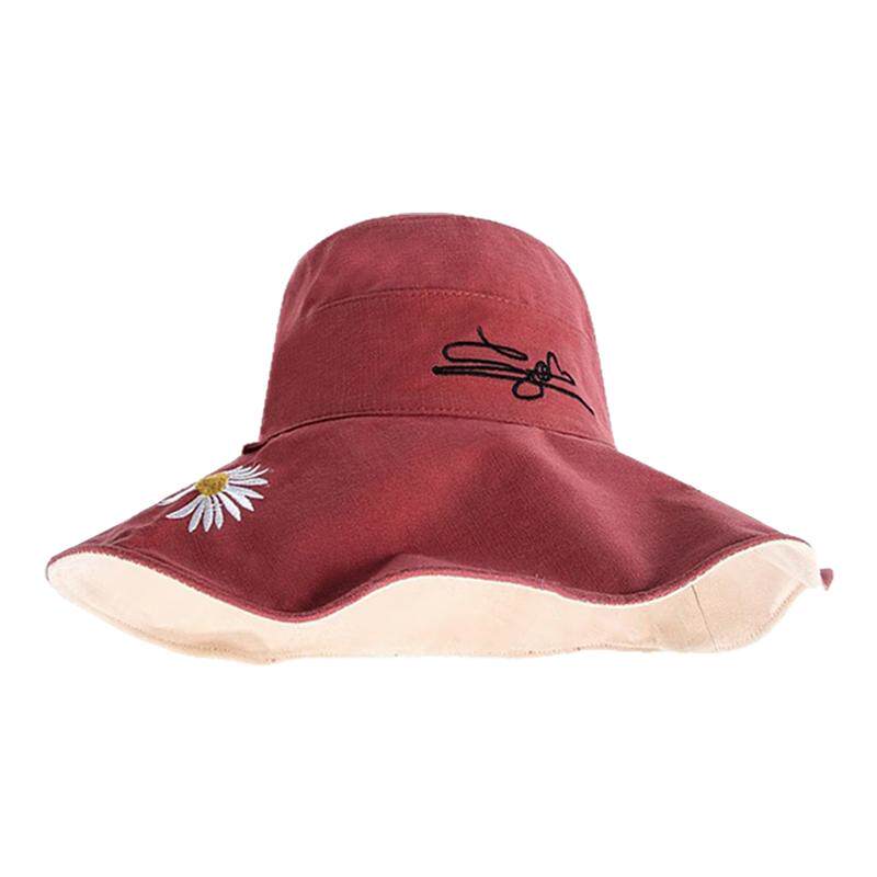 双面渔夫帽女日系大檐帽子