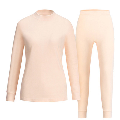 红豆中高领保暖内衣线裤棉毛衫