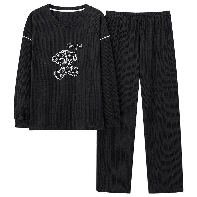 女韩版宽松休闲长袖家居服套装