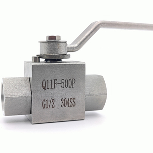 304不锈钢高压球阀2分4分BKH内螺纹阀Q11F500P液压内丝开关阀YJZQ
