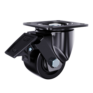 2.5寸3寸超重型尼龙万向轮2寸低重心脚轮3寸丝杆16MM刹车轮定向轮