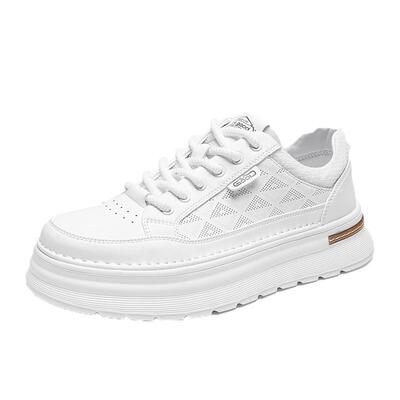 HLA/海澜之家男鞋新款夏季潮流百搭时尚休闲鞋耐磨增高透气小白鞋