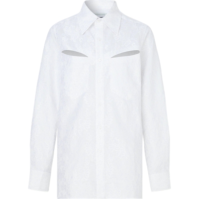 The World is Your Oyster 春夏女挖剪提花衬衫