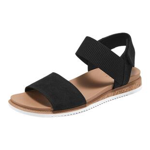 Skechers斯凯奇夏季新款女鞋时尚休闲凉鞋简约百搭跛跟凉拖114710