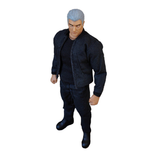 1/12新款兵人衣服男6寸可动人偶方大头VT GW壮素体布衣夹克背心