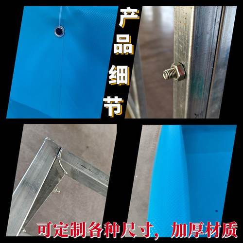 帆布水池各种颜色logo可牌支架移动可拆卸鱼池代加工养殖OEM贴