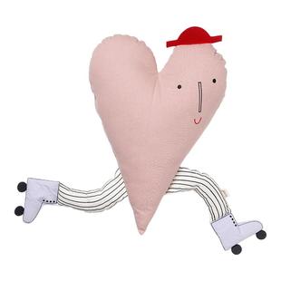 丹麦FermLiving Heart Cushion 创意爱心抱枕儿童房软装安抚玩偶