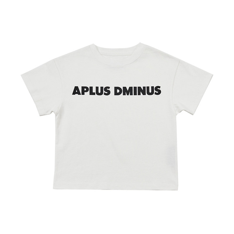 APLUS DMINUS潮牌男童短袖箱型T恤夏季简约潮流休闲上衣中大儿童