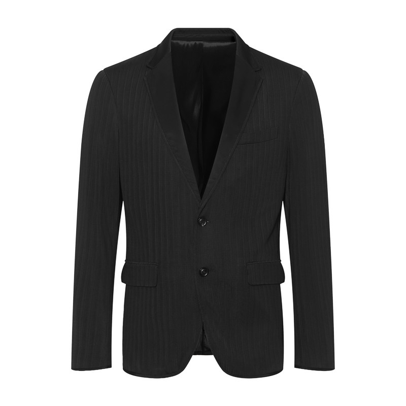 AMK春秋薄款条纹西装休闲西服