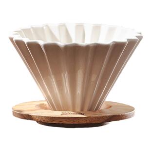 bincoo花瓣陶瓷咖啡滤杯手冲咖啡壶v60过滤器分享壶美式萃取套装