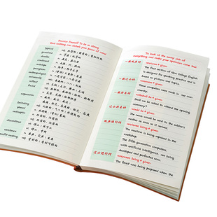 A5英语背单词笔记本子大学生初高中日语韩语四六级考研备考便携随身记忆备忘录英文生词词汇记录积累本加厚