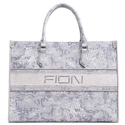 FION菲安妮官方巧锦新中式托特包新款女包大容量轻奢单肩手提包包