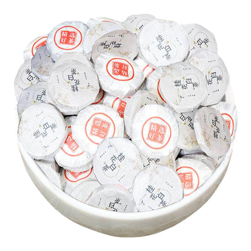 福建白茶2013年福鼎老白茶饼桂花纽扣茶寿眉正宗大份量