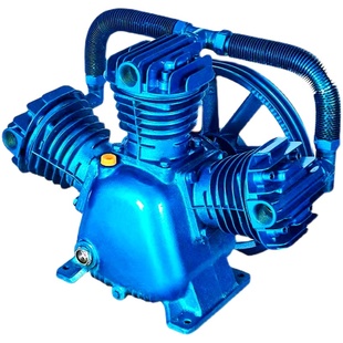 捷豹款工业级0.25/8空压机泵头机头三缸四双缸气泵总成0.9/8配件