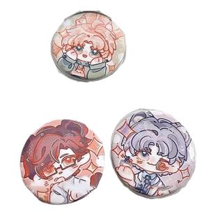 吧唧保护套挂件透明圆形58mm徽章防摔75mm谷子托痛包防刮袋展示套