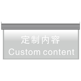 吧台收银台发光吊牌前台收银牌带灯指示牌走廊悬挂安全出口吊挂