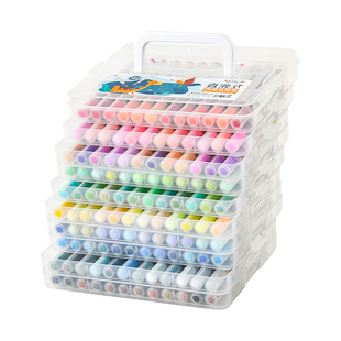 touchcolor直液式丙烯马克笔软头小学生美术专用彩笔水彩笔幼儿园儿童画画颜色笔120色48可水洗不透色可叠色