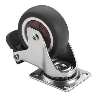 万向轮轮子大全带刹车重型静音橡胶脚轮平板手推车轮子承重轮定向