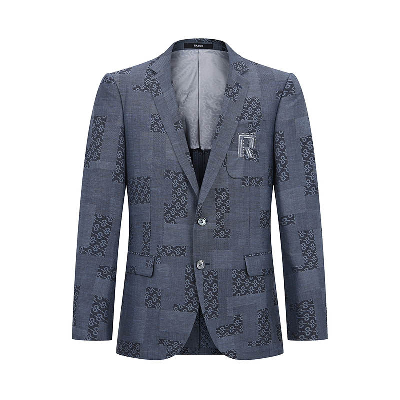 RARE威雅意大利男装蓝灰色西服