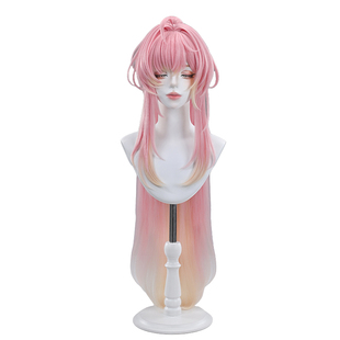 三分妄想鸣潮爱弥斯cos假发虎口夹马尾渐变发尾头皮顶无定金发卡