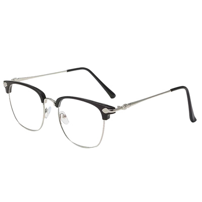 理工男半框新款可配近视眼镜框