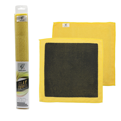 北狼磨泥布洗车毛巾强去污火山泥