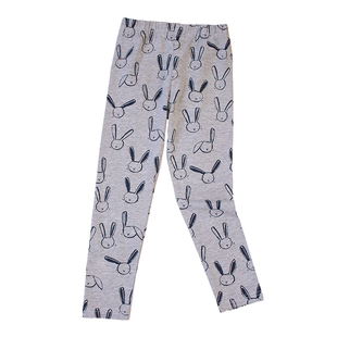 秋装女童棉质印花长裤弹力打底裤外穿防蚊裤纯棉春秋宝宝外穿裤