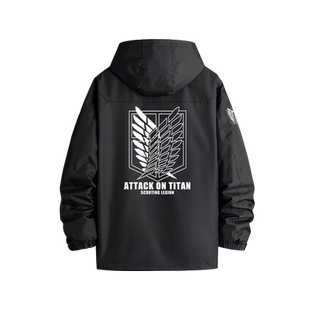 进击的巨人外套男调查兵团自由之翼艾伦日系二次元周边冲锋衣衣服