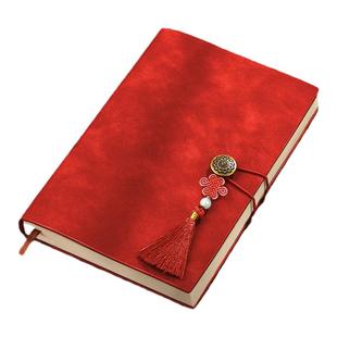 复古软皮笔记本本子羊巴皮记事本礼盒装2025年新款中国风a5商务办公会议记录本学生日记封面刻字定制可印logo