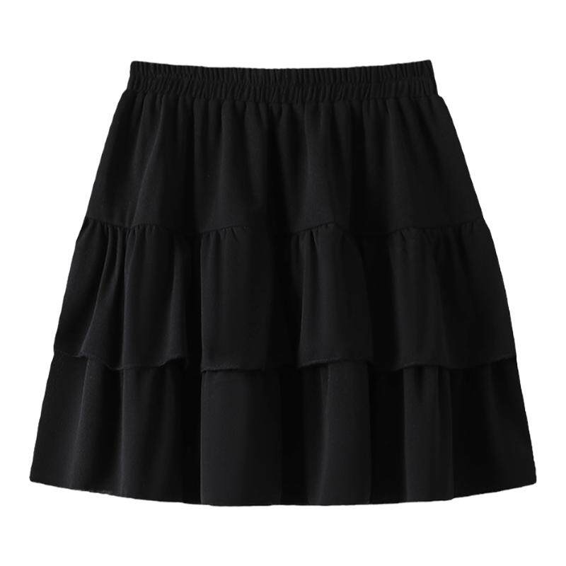 半身裙女夏季高腰a字短裙子薄款