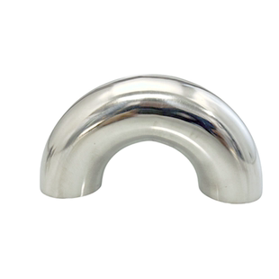 304不锈钢卫生食品级180度弯头焊接抛光对焊快装卡盘U型半圆弯管