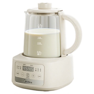 美的小皇冠家用玻璃恒温水壶婴儿专用调奶器全自动冲泡奶机养生壶