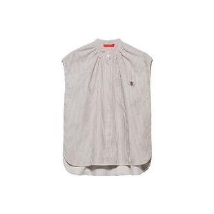 【季末甄选】MAX&Co.25秋冬新品logo全棉无袖衬衫上衣6116135102