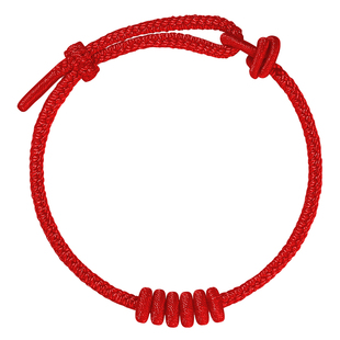 贺福缘红色手绳穿黄金半成品可diy红绳手链2026属马本命年手饰品