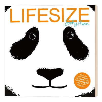 猜猜我有多大 英文原版 Lifesize 生命的尺寸 动物科普绘本 大开本 英文版儿童英语图画书 亲子共读读物 Sophy Henn 进口原版书籍