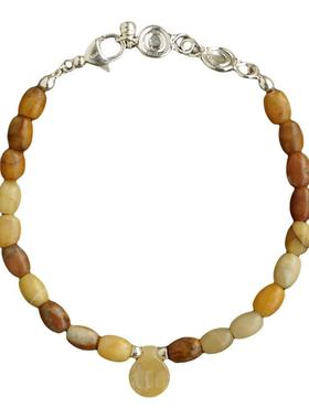 黄澳宝黄玉酒壶串珠手链