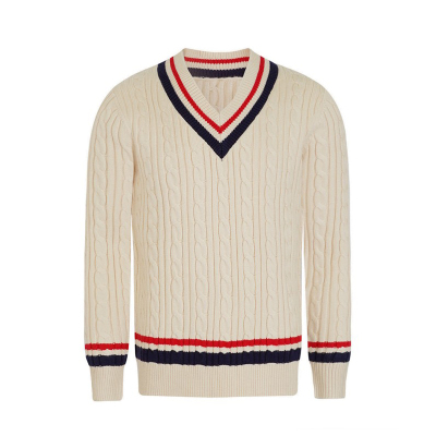 套头针织衫V领拼色扭花毛衣加厚