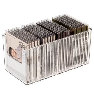 cd碟片收纳盒桌面光碟盘磁带收藏存放分格盒黑胶唱片专辑展示架子