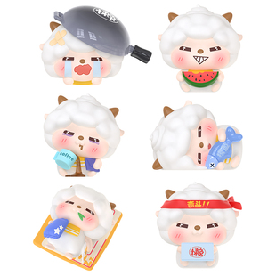 【明星同款】懒羊羊灵魂打工人系列盲盒喜羊羊与灰太狼周边