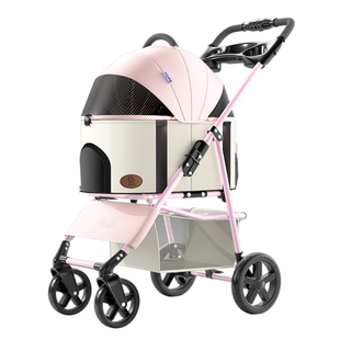 bello K3宠物手推车升级轻便可折叠车包分离大容量外出遛狗猫包